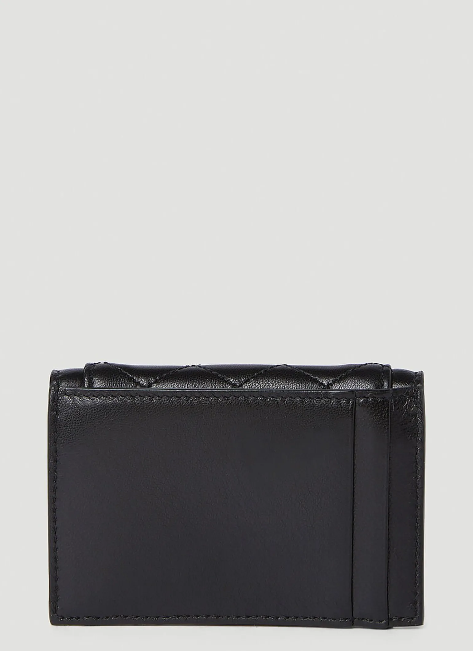 Quilted Logo Plaque Wallet