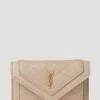 Quilted Logo Plaque Wallet