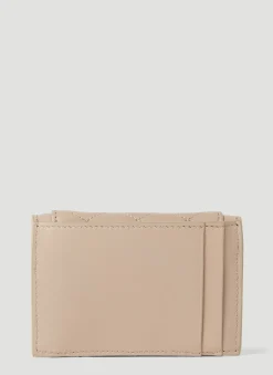 Quilted Logo Plaque Wallet