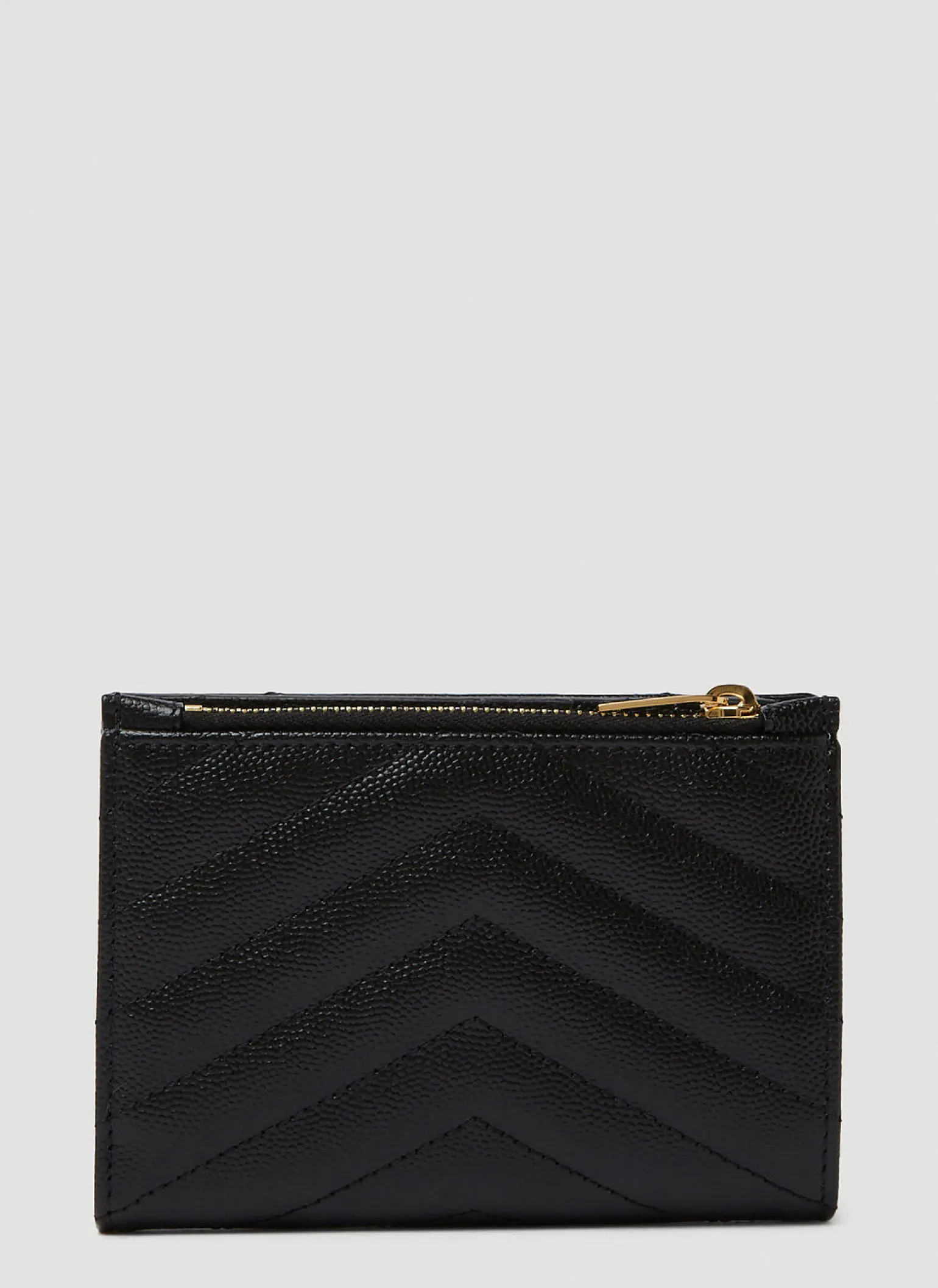 Quilted Logo Plaque Wallet