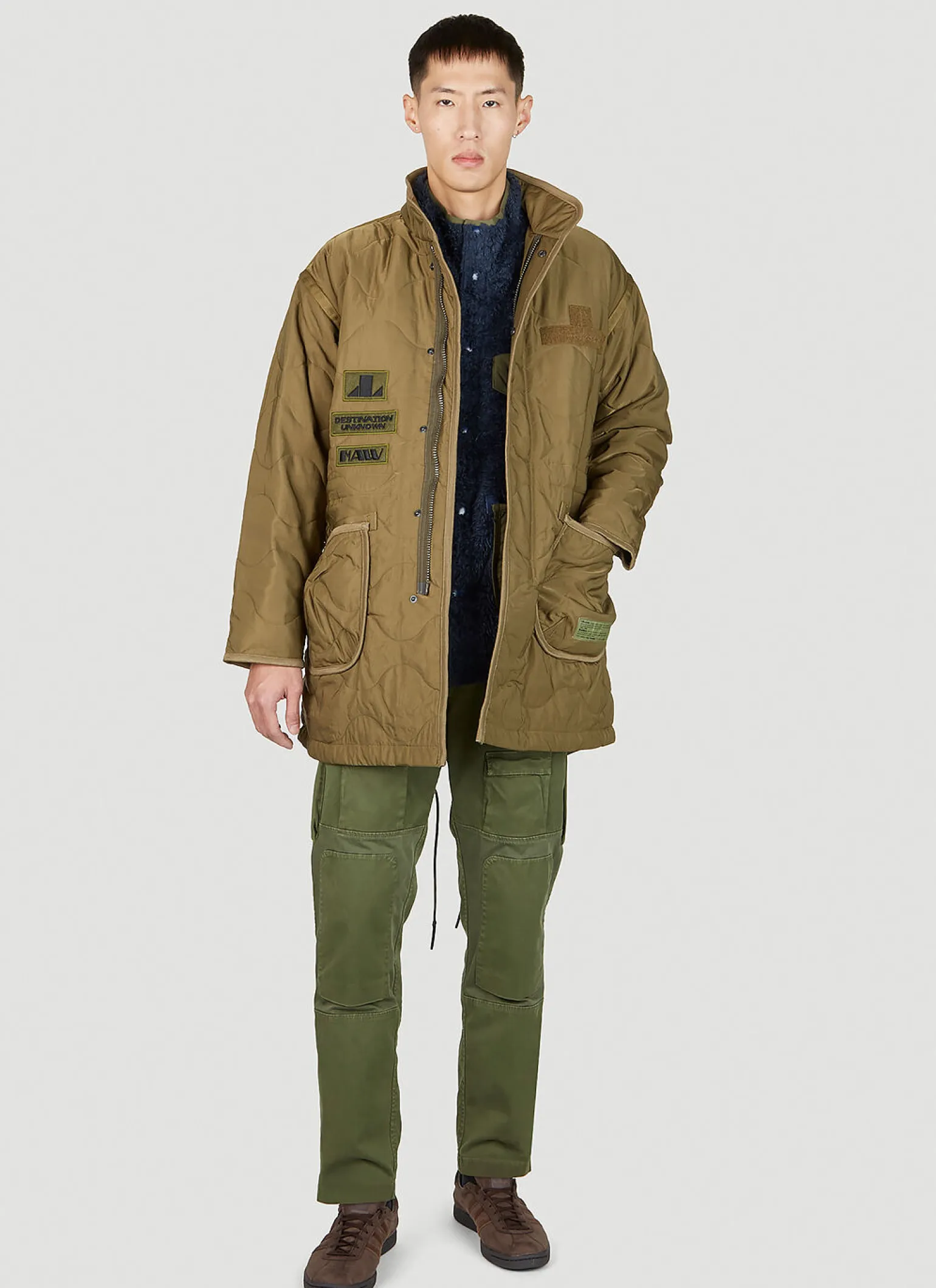 Quilted Patch Coat