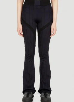 Raised Stitching Flared Track Pants