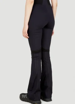 Raised Stitching Flared Track Pants