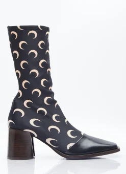 Regenerated Moon Jersey Ankle Boots