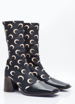 Regenerated Moon Jersey Ankle Boots