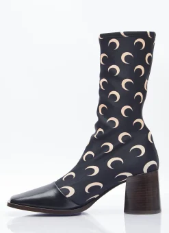 Regenerated Moon Jersey Ankle Boots
