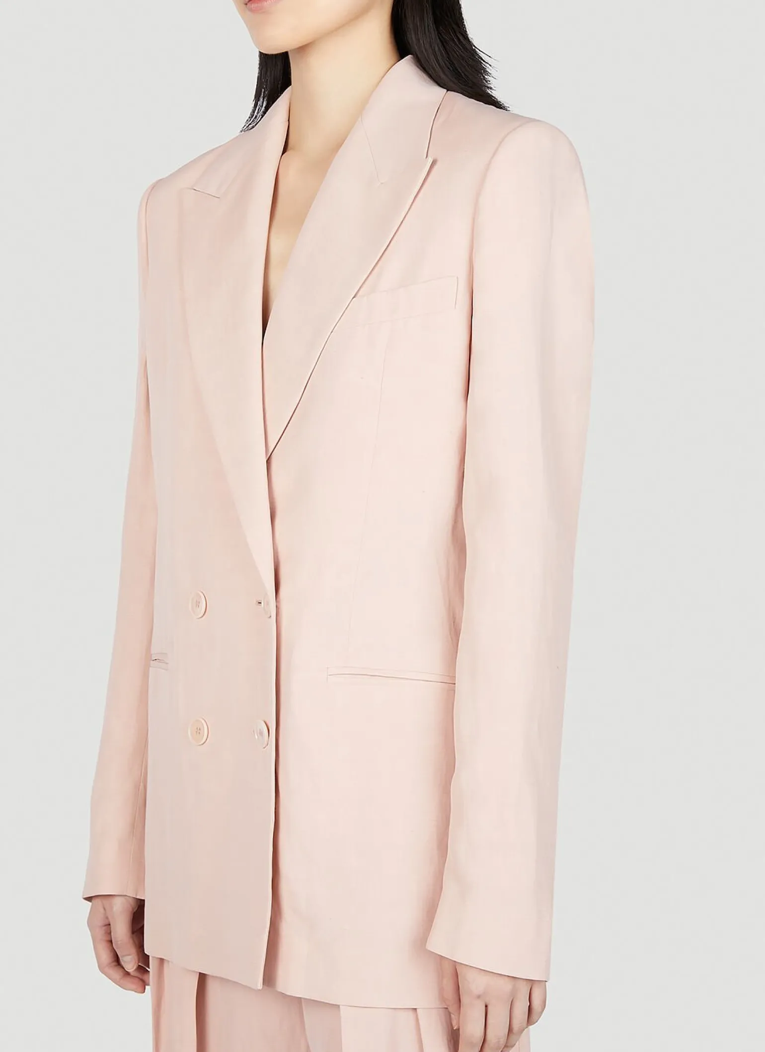 Relaxed Double Breasted Blazer