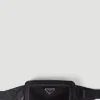 Re-Nylon And Leather Belt Bag