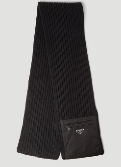Re-Nylon Pocket Knitted Scarf