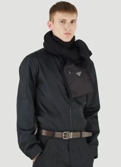 Re-Nylon Pocket Knitted Scarf