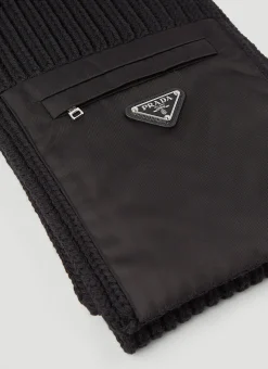 Re-Nylon Pocket Knitted Scarf