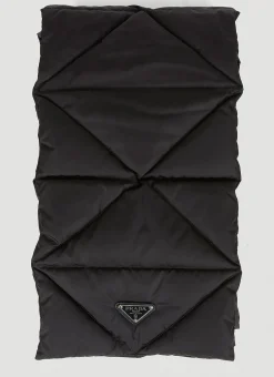 Re-Nylon Quilted Hooded Scarf
