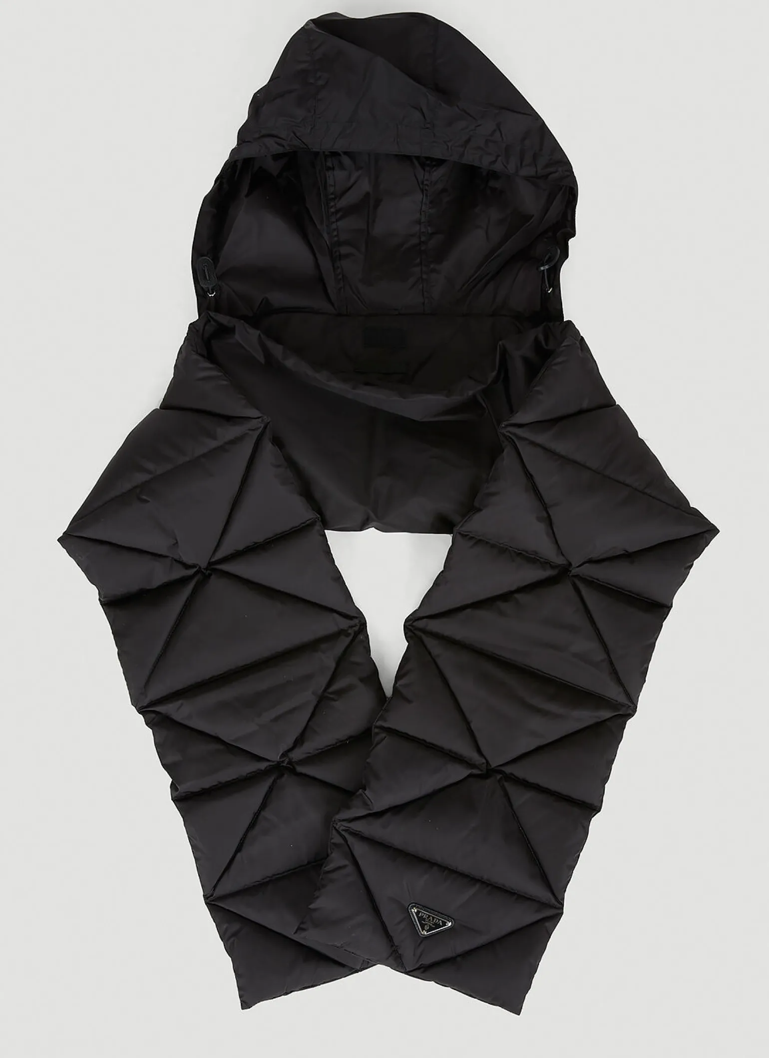 Re-Nylon Quilted Hooded Scarf