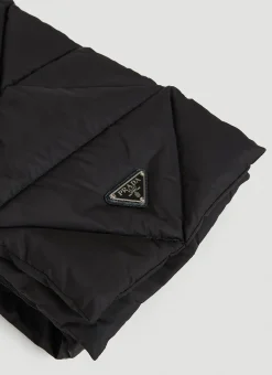 Re-Nylon Quilted Hooded Scarf