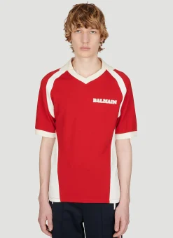 Retro Logo Print Polo Shirt