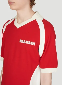 Retro Logo Print Polo Shirt