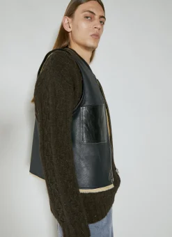 Reversible Shearling Vest