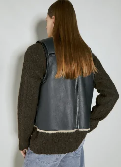 Reversible Shearling Vest