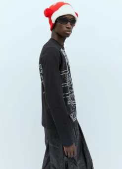 Rhinestone Embellished Long Sleeve T-Shirt