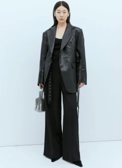 Rib Bustier With Detached Sleeves