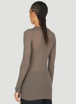 Ribbed Long Sleeve T-Shirt