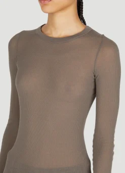 Ribbed Long Sleeve T-Shirt