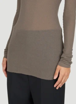 Ribbed Long Sleeve T-Shirt