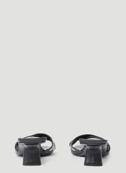 Rocco Eyelet High Heel Mule