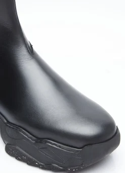 Romper Leather Chelsea Boots