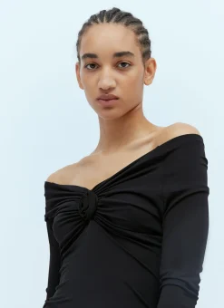 Rose Mesh Long Sleeve Top