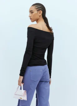Rose Mesh Long Sleeve Top
