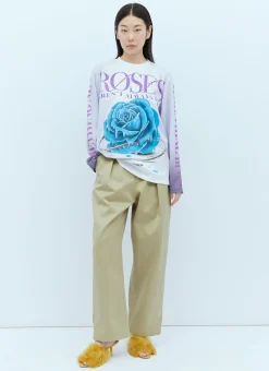 Rose Print Long Sleeve T-Shirt
