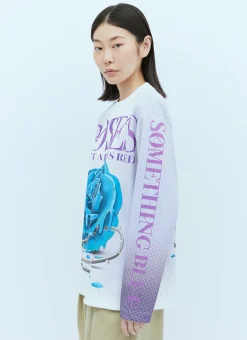 Rose Print Long Sleeve T-Shirt