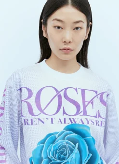 Rose Print Long Sleeve T-Shirt