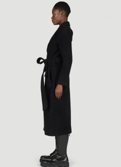 Round Shoulder Cashmere-Blend Coat