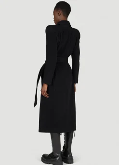Round Shoulder Cashmere-Blend Coat