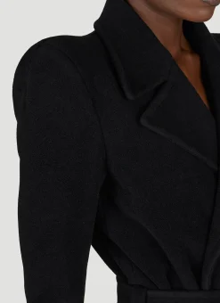 Round Shoulder Cashmere-Blend Coat