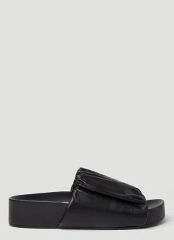 Ruched Sandals