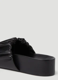 Ruched Sandals