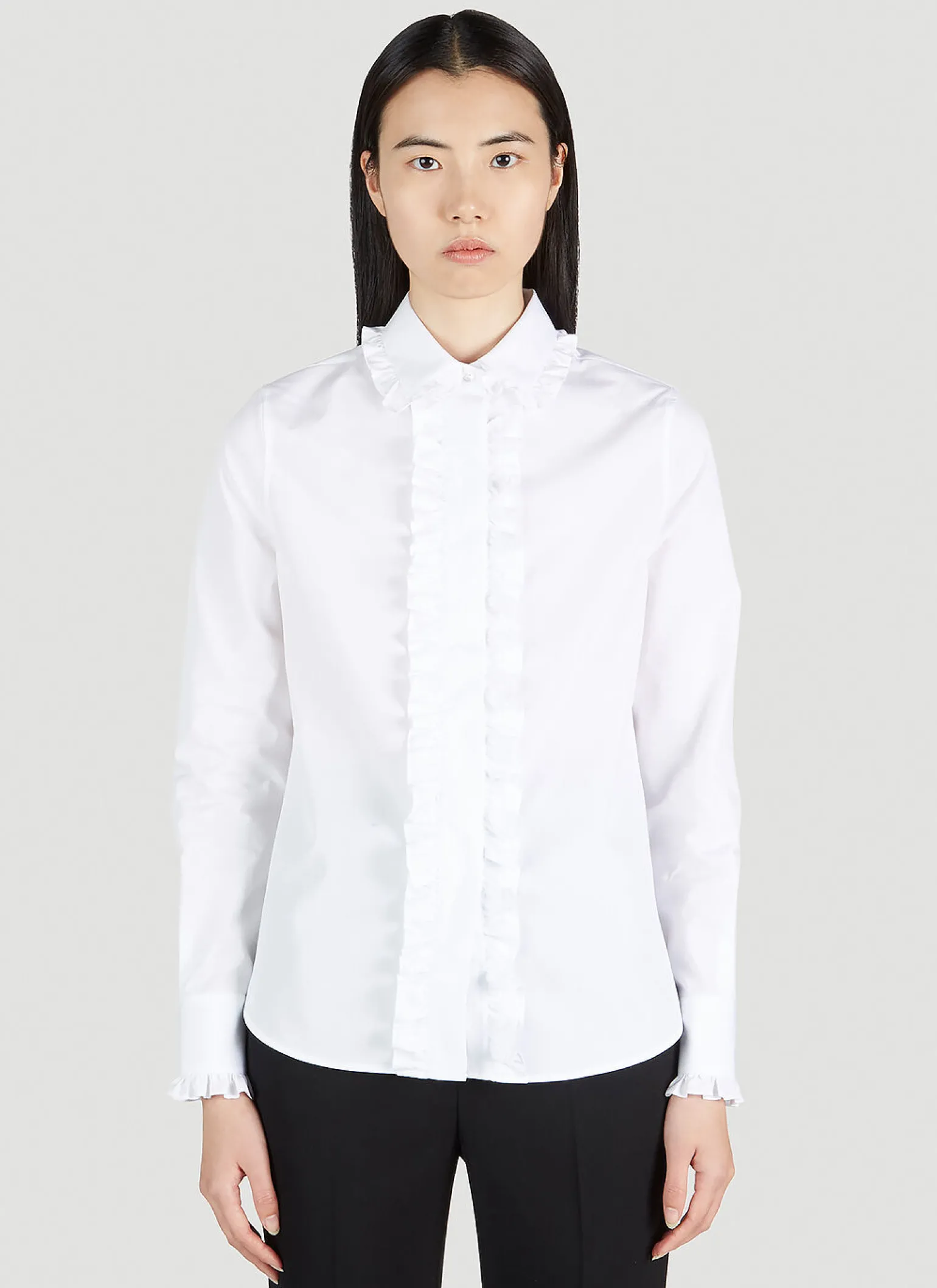 Ruffle Trim Shirt