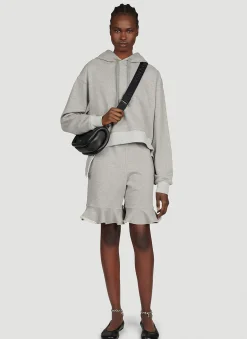 Ruffled Track Shorts