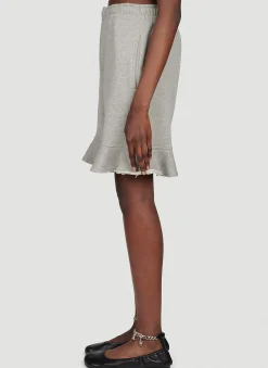 Ruffled Track Shorts