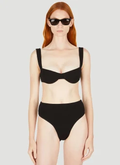 90S High Waisted Boucle Bikini Bottoms