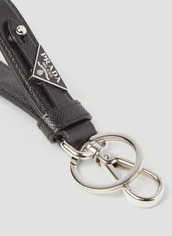 Saffiano Leather Keychain