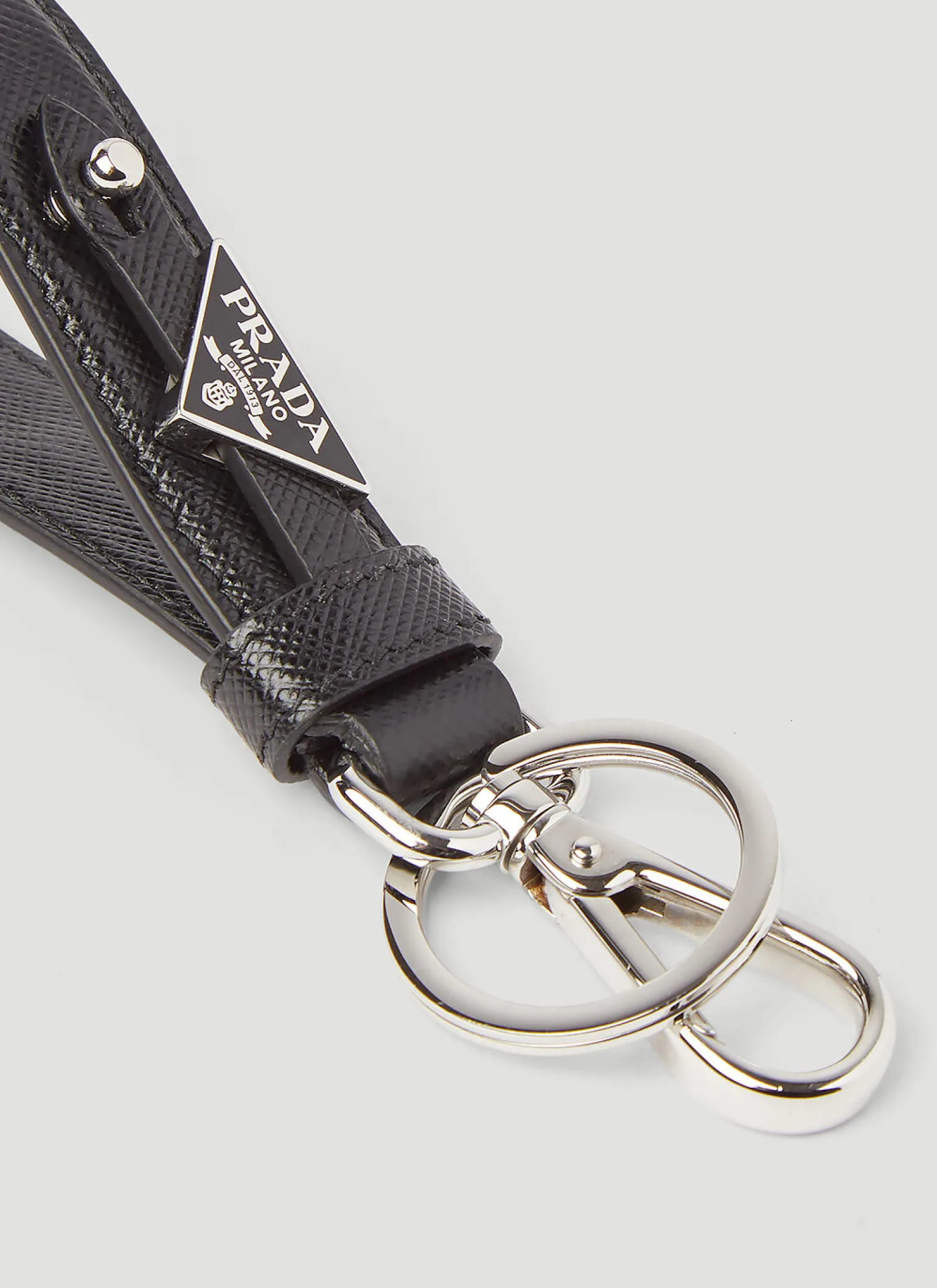 Saffiano Leather Keychain
