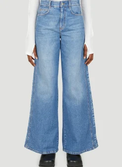 Salt And Pepper Lasered Logo Jeans