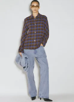 Sanctuary Check Boucle Shirt
