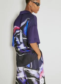 Satin Graphic Shirt
