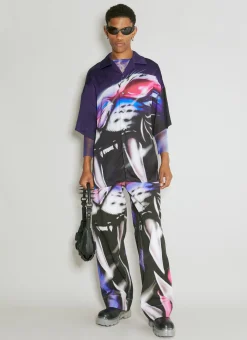 Satin Graphic Shirt