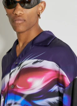Satin Graphic Shirt
